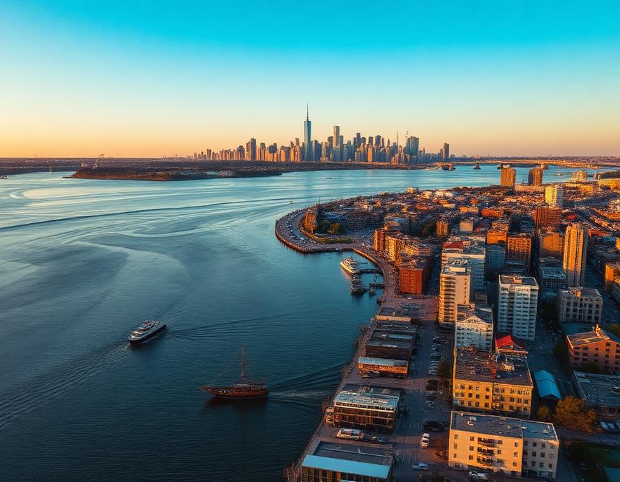 Aerial view of Astoria, Queens